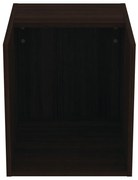 Ciemnobrązowa niska wisząca szafka łazienkowa w dekorze dębu 40x44 cm i.Life B – Ideal Standard