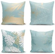 Zestaw 4 poszewek na poduszki Minimalist Cushion Covers Lagoon, 55x55 cm