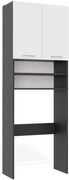 Szafka nad pralke antracyt + biały S9-H87