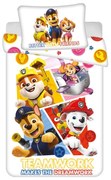 Bawełniana pościel dziecięca do łóżeczka 100x135 cm Paw Patrol – Jerry Fabrics