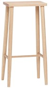 Hoker z drewna dębowego Hübsch Folk, wys. 72 cm