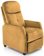 Musztardowy rozkładany fotel wypoczynkowy R3-R55