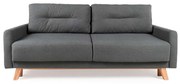 Ciemnoszara sofa rozkładana Bonami Selection Pop