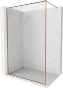 Mexen Kioto-XF ścianka prysznicowa Walk-in z ramką 60 x 202 cm, transparent 10 mm, miedź szczotkowana - 800-060-104-65-00-X