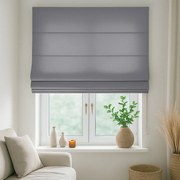 Roleta rzymska na wymiar grafitowa EFE bez wzorów - do 200 cm