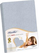 Bellatex Frotee prześcieradło na materac wysoki, szary 180 x 200 x 40 cm