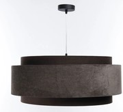 Brązowa welurowa lampa z podwójnym kloszem - 4Q A353 G1-G53