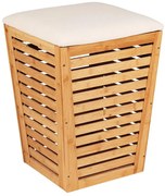 WENKO 25143100 - Kosz na pranie BAMBUSA 40x56 cm brązowy