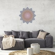 Naklejki na ścianę - Mandala niebiesko - brązowa