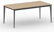 Stół konferencyjny do biura PRIMO ACTION, 180x90 cm, czarna podstawa, buk