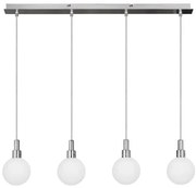 Minimalistyczna lampa wisząca na listwie chrom - 2X V114 T8-F06