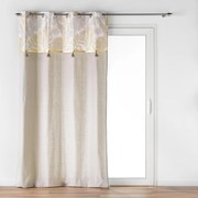 Zasłona ze złotym wzorem i frędzlami, MELISSE, 140 x 240 cm