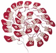 Tekstylny wiszący kalendarz adwentowy, 200 cm