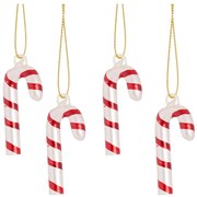 Szklane bombki choinkowe zestaw 4 szt. Candy Cane – Sass &amp; Belle