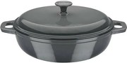Masywna Runda GSW GREY SHADOW Żeliwna Cocotte 30 cm Indukcja Szara