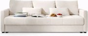 Kremowa welurowa sofa tapicerowana N4-M33