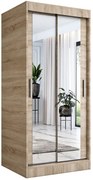 Szafa przesuwna z lustrem w kolorze dąb sonoma L3-A95