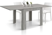 Cementowo-szary stół rozkładany 90×90- 180×90 cm - LIPARI