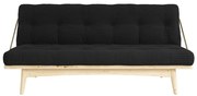 Sofa rozkładana ze sztruksową tapicerką Karup Design Folk Raw/Charcoal