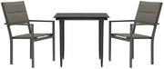 Zestaw mebli ze ogrodowych szklanym blatem Z2-E99
