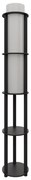 Lampa stojąca z półkami NOTO 1xE27/40W/230V czarna