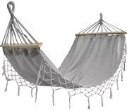 Szara huśtawka ZEPIRA 100 x 200 cm + torba gratis