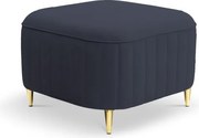 Pufa LAREN w kolorze granatowym w tkaninie CASTEL 79