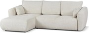 DALLAS – narożnik rozkładany lewy  255x165 cm,  Bello 5 kremowa