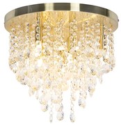 Klasyczna lampa sufitowa złoto/mosiądz 35 cm - Medusa