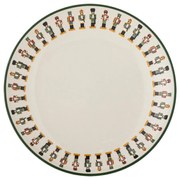 Kremowy kamionkowy talerz deserowy ze świątecznym motywem ø 16 cm Jolly – Bloomingville