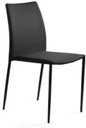 Krzesło DESIGN czarne tkanina UNIQUE