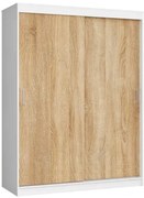 Skandynawska Szafa Do Pokoju Dziecięcego Biała + Dąb Sonoma L3-G63