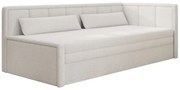 Sofa rozkładana z funkcją spania FULGEO kremowa prawa ELTAP