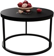 Industrialny Stolik Czarny Kawowy L6-E89