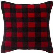 Poduszka w kratę, poliester, 45 x 45 cm
