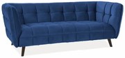 Sofa CASTELLO VELVET 3 granatowa SIGNAL