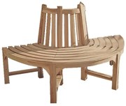 Brązowa drewniana ławka ogrodowa Java – Garden Pleasure