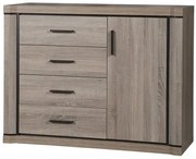 Komoda z szafką i szufladami dąb truflowy N1-L13