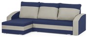 Narożnik kanapa z funkcją spania KING Granatowy/Beżowy