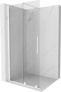 Mexen Velar ścianka prysznicowa rozsuwana Walk-in 120 x 200 cm, transparent 8 mm, biała - 871-120-000-03-20