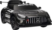 AIYAPLAY Samochód elektryczny Mercedes, samochód na siedzenie dla dzieci, bateria 12V, światła LED, funkcja muzyczna, klakson, 3-8 lat, czarny