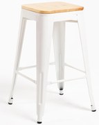 Stoek Torix niski z naturalnego drewna