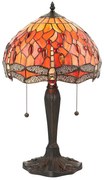 Endon 64092 - Lampa stołowa Tiffany DRAGONFLY 2xE27/60W/230V śr. 30 cm