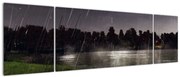 Obraz - Deszczowy wieczór (170x50 cm)