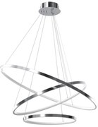 Lampa LED ROTONDA na lanku 93W 230V chrom błyszczący