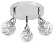 Okrągły plafon z trzema kloszami - 3X K178 F9-E32