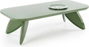 Ława prostokątna SORAYA 120x60cm zielona HALMAR