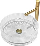 Mexen Eiva szklana umywalka nablatowa 39 x 39 cm, transparent - 24163900