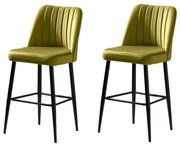 Zestaw krzeseł barowych Vento Green and Black, 2 szt., 2 szt.