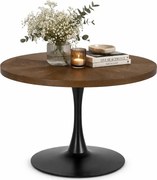 Okrągły stół na jednej nodze w kolorze orzech W3-T58